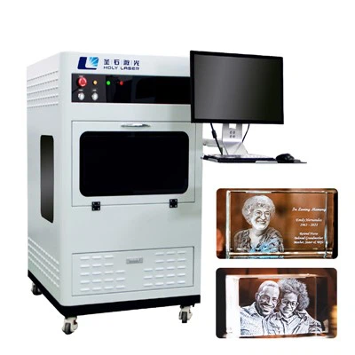 Laserfantastisk underjordisk 3D Crystal Craft Graveringsmaskin